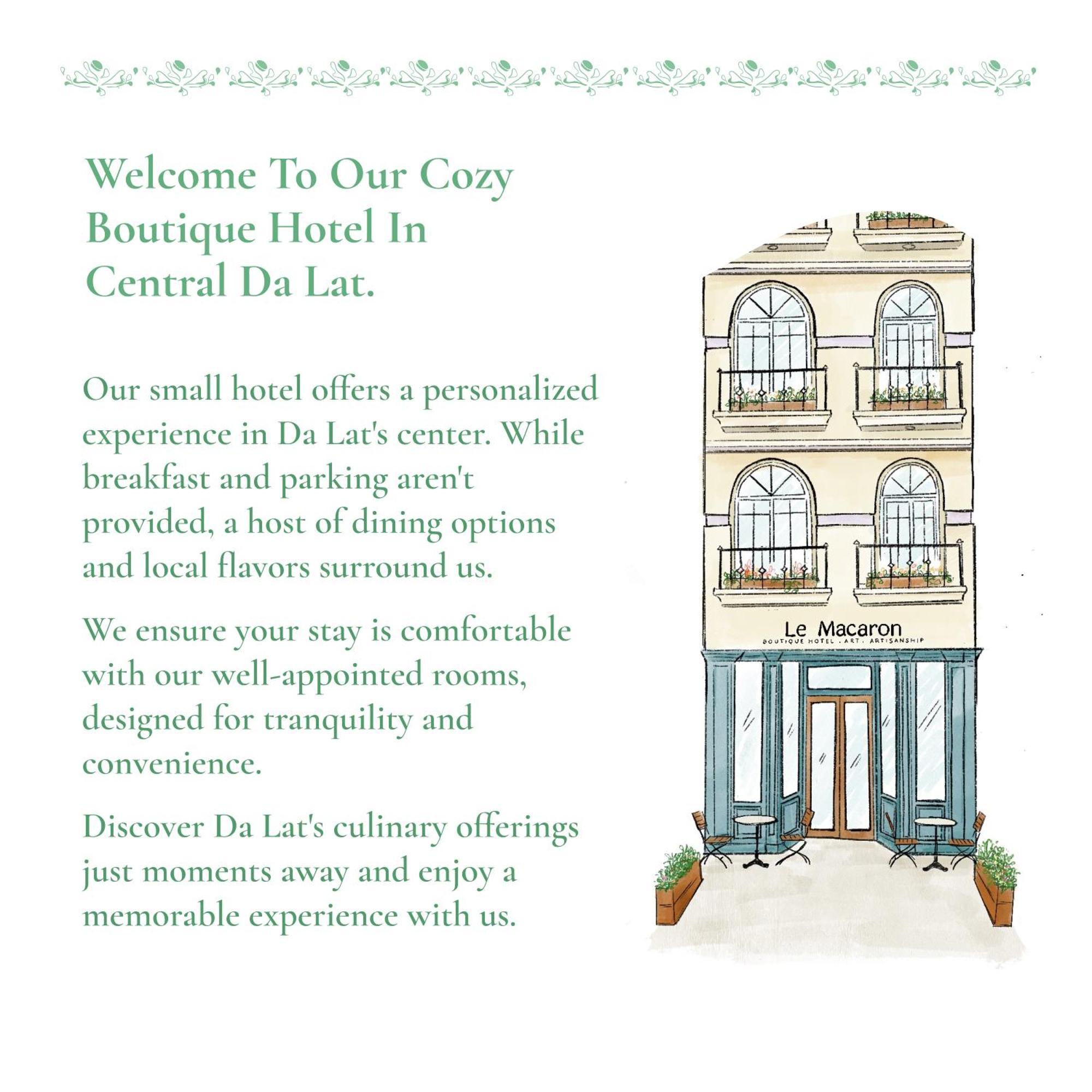 Le Macaron City Center - Boutique Hotel Da Lat Exterior foto